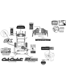 Label Map 31am63sr710 Diagram and Parts List for 2X524WE (31AM63SR710-31AM63SR713-31AM63SR756)(2015) Cub Cadet Snow Blower